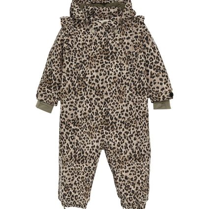 En Fant Flyverdragt - Pine Bark m. Leopard
