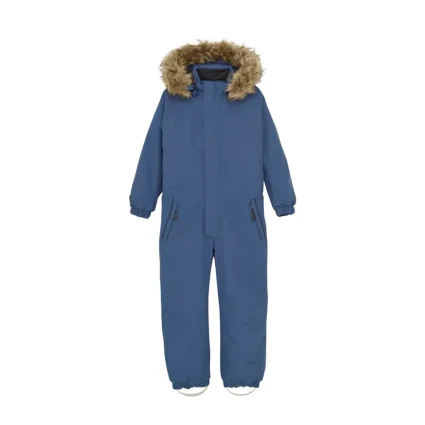 Flyverdragt m. Fake Fur – Vintage Indigo – 98 Flyverdragt m. Fake Fur - Vintage Indigo - 98