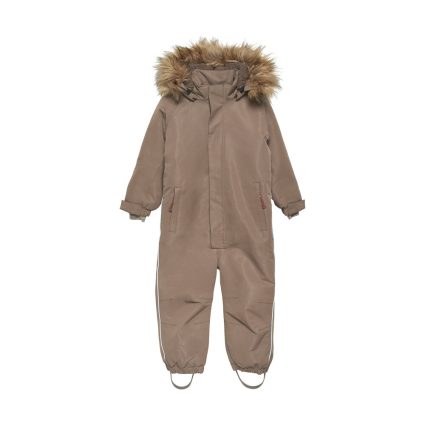 Flyverdragt m. fake fur - Chocolate Chip - 110