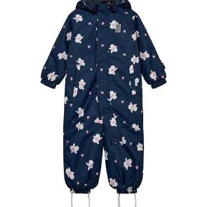 LEGOÂ® Wear Flyverdragt - LWJaz 710 - Navy m. Blomster