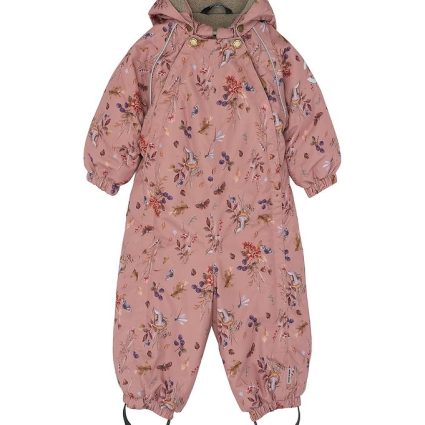 Mikk-Line Flyverdragt – AOP Floral – Burlwood Mikk-Line Flyverdragt - AOP Floral - Burlwood