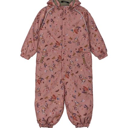 Mikk-Line Flyverdragt - Floral - Burlwood m. Print