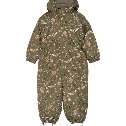 Mikk-Line Flyverdragt - Forrest - Burnt Olive m. Print