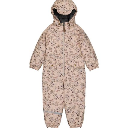 Mikk-Line Flyverdragt - PU - Recycled - Doeskin m. Blomster