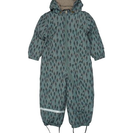 Mikk-Line Flyverdragt - Recycled - Balsam Green m. Print