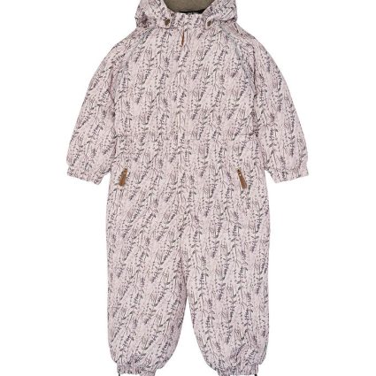 Mikk-Line Flyverdragter - Floral - Cloud Gray m. Print