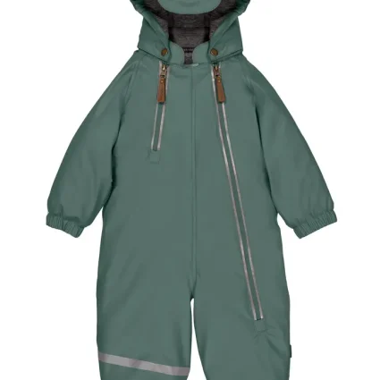 PU Flyverdragt 2 Zip Recycled - Balsam green - 80 CM